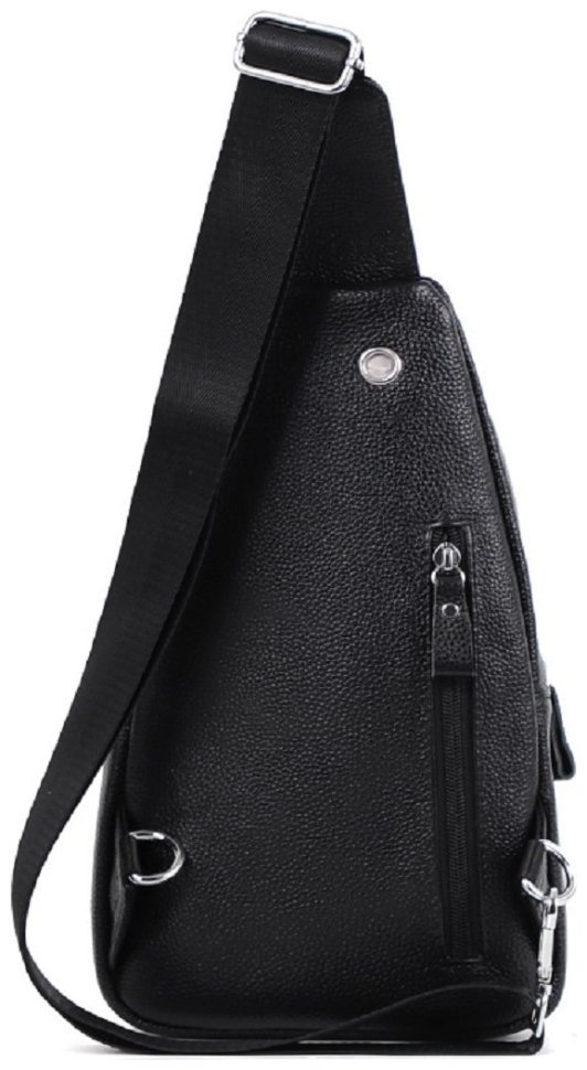 Мужская сумка рюкзак из натуральной кожи черного цвета Tiding Bag 90771 modnotak фото №15