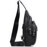 Мужская сумка рюкзак из натуральной кожи черного цвета Tiding Bag 90771 modnotak фото - 16