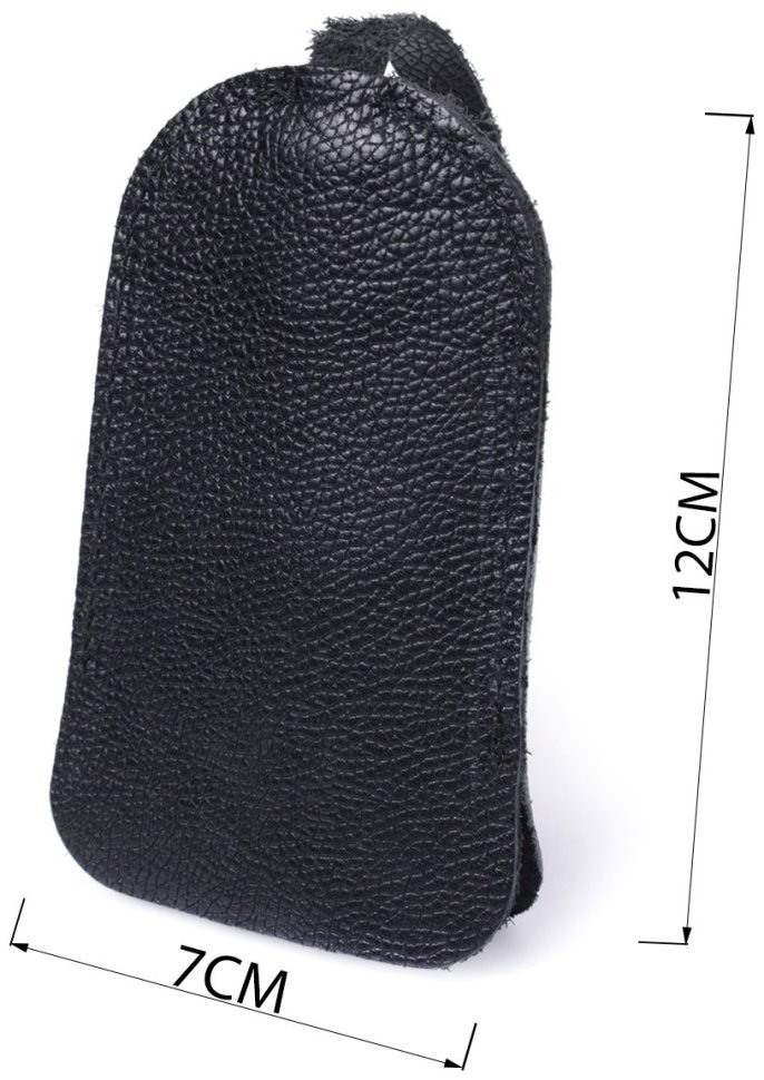 Кожаная ключница черного цвета Shvigel 90971 modnotak фото №3