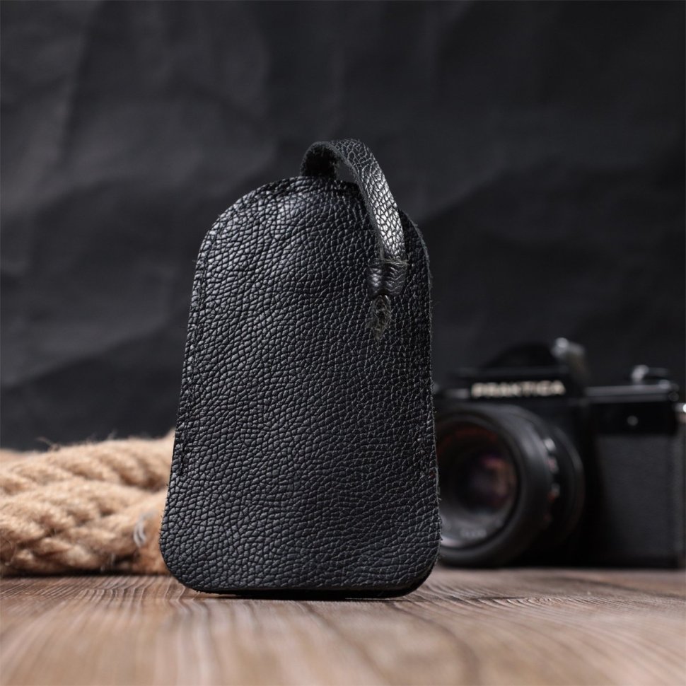 Кожаная ключница черного цвета Shvigel 90971 modnotak фото №8