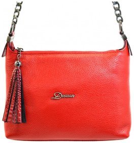 Стильна жіноча сумка із натуральної фактурної шкіри Desisan 81071