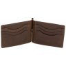 Мужской винтажный зажим темно-коричневого цвета ST Leather (16821) - 2