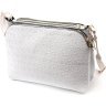 Біла жіноча сумка-кроссбоді з еко-шкіри на два відділення Vintage (18700) - 2