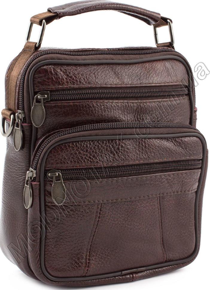 Мужская недорогая сумочка из натуральной кожи Leather Collection (10177)