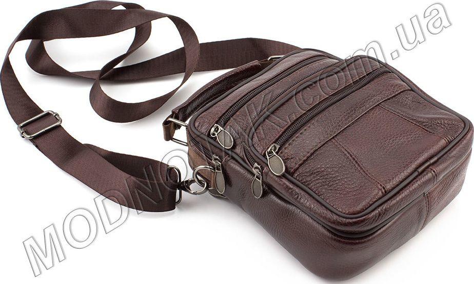 Чоловіча недорога сумочка з натуральної шкіри Leather Collection (10177)