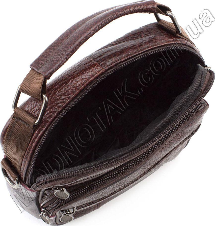 Мужская недорогая сумочка из натуральной кожи Leather Collection (10177)