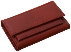 Шкіряна ключниця Newport коньячного кольору Vip Collection 102571 (на кнопці)