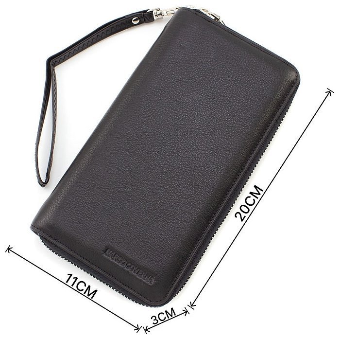 Мужской кожаный кошелек-клатч на молнии Marco Coverna (18802) фото №3 Мужской кожаный кошелек-клатч на молнии Marco Coverna (18802) modnotak фото №3