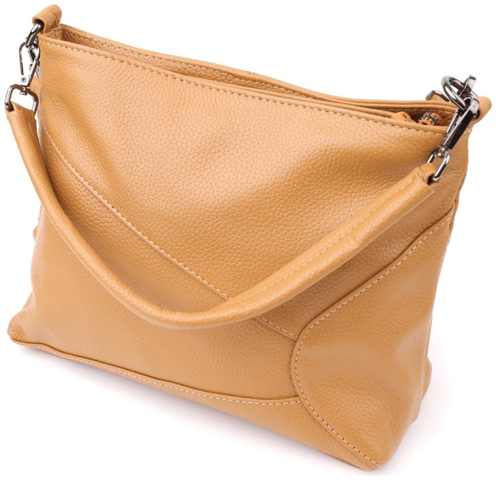 Жіноча повсякденна шкіряна сумка рудого кольору Vintage 103171 modnotak фото №1