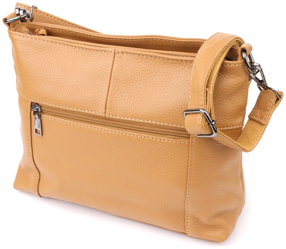 Жіноча повсякденна шкіряна сумка рудого кольору Vintage 103171 modnotak фото №2