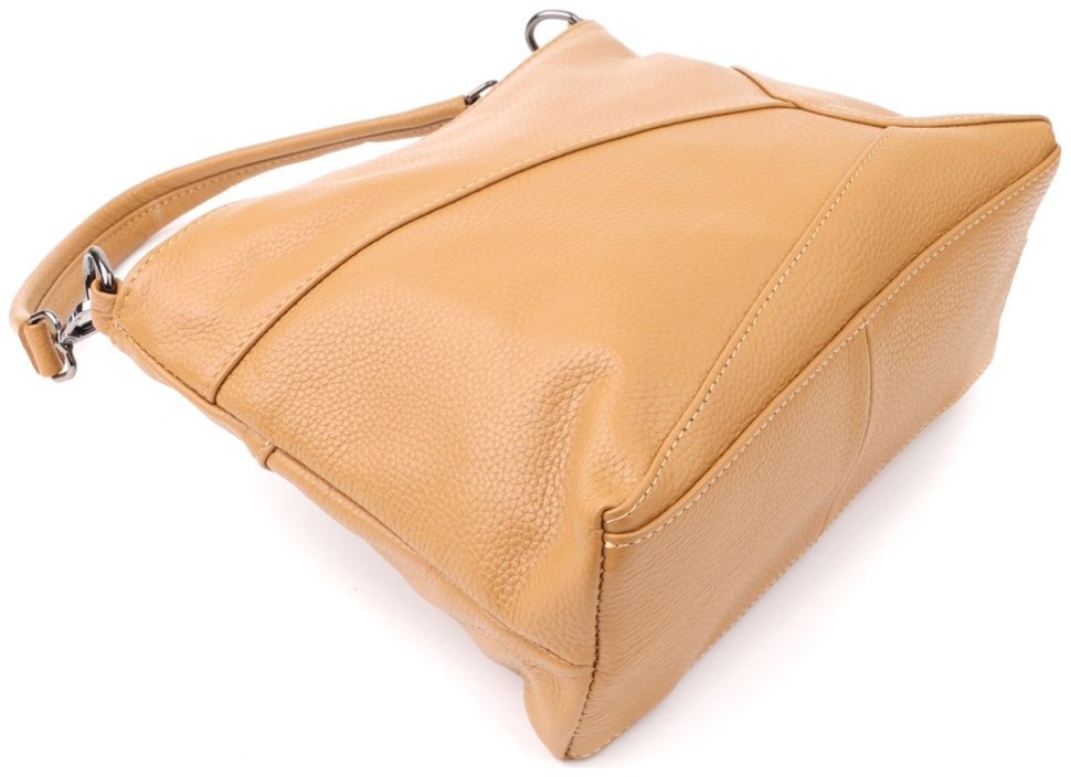 Жіноча повсякденна шкіряна сумка рудого кольору Vintage 103171 modnotak фото №4