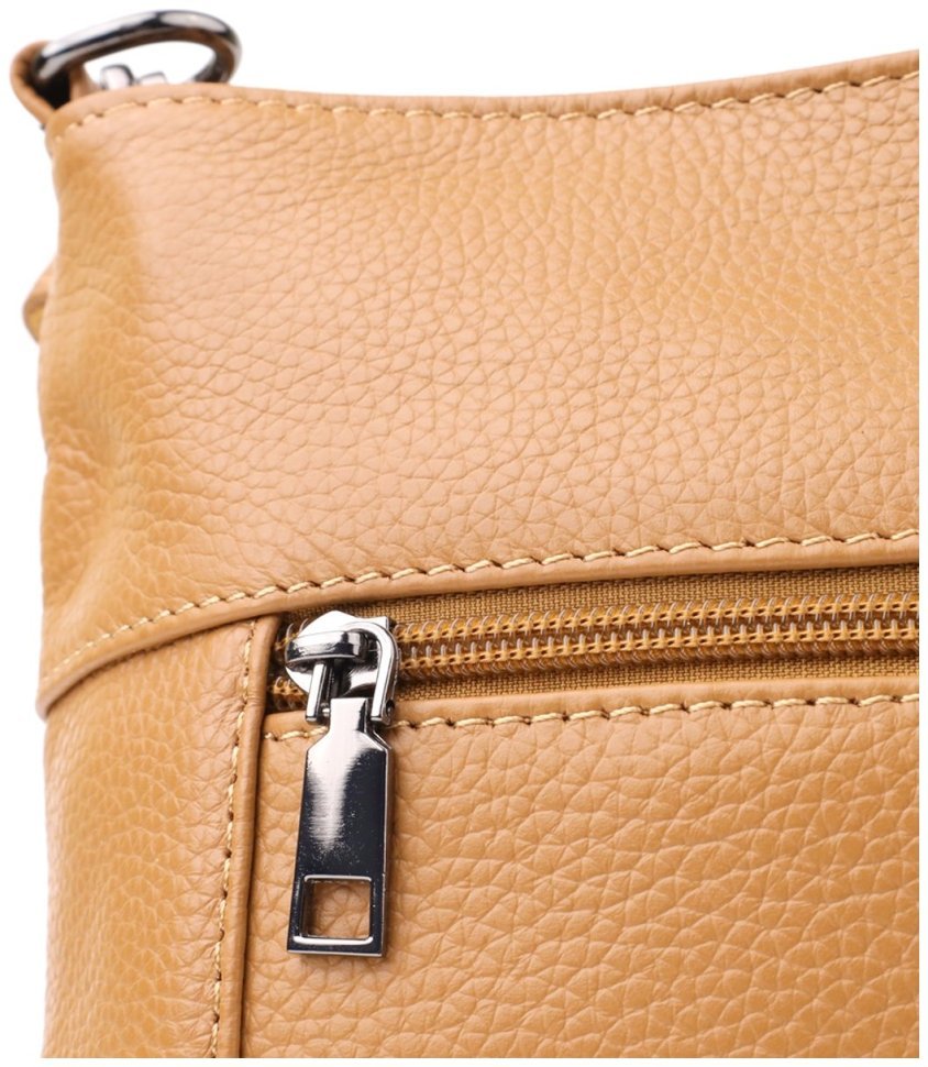 Жіноча повсякденна шкіряна сумка рудого кольору Vintage 103171 modnotak фото №5