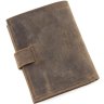 Мужское портмоне светло-коричневого цвета из винтажной кожи Tony Bellucci (10663) - 3