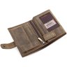 Мужское портмоне светло-коричневого цвета из винтажной кожи Tony Bellucci (10663) - 4