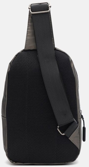 Коричневый городской мужской рюкзак-слинг из текстиля Monsen (22117)