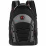 Городской вместительный рюкзак с отдельным кармашком для ноутбука до 16" черно-серого цвета Wenger Synergy 103471 modnotak фото - 3