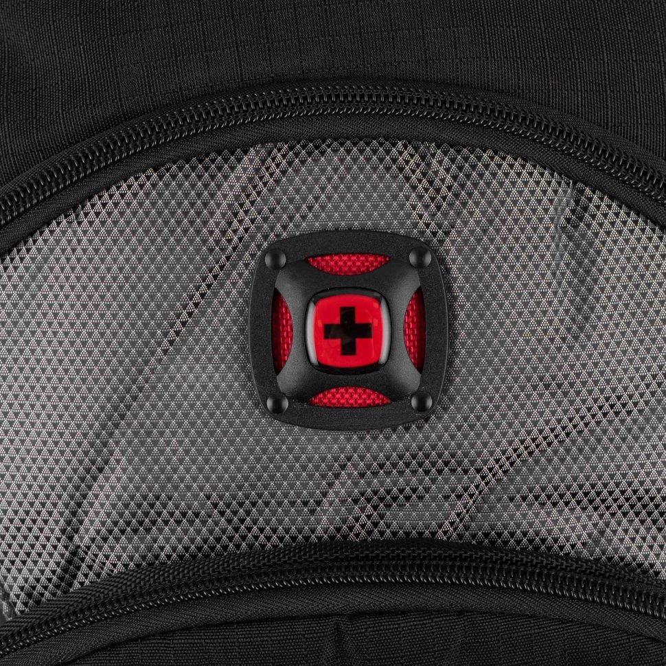 Городской вместительный рюкзак с отдельным кармашком для ноутбука до 16" черно-серого цвета Wenger Synergy 103471 modnotak фото №8