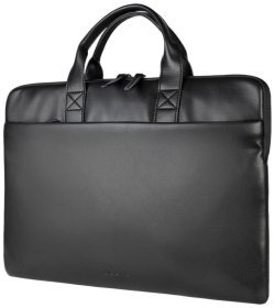 Стильная нейлоновая сумка для ноутбука до 16" с плечевым ремнем Tucano Isotta черного цвета 103571