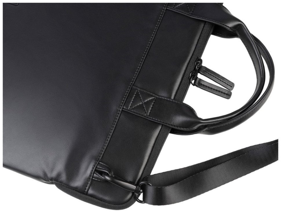 Стильная нейлоновая сумка для ноутбука до 16" с плечевым ремнем Tucano Isotta черного цвета 103571 фото №5 Стильная нейлоновая сумка для ноутбука до 16" с плечевым ремнем Tucano Isotta черного цвета 103571 modnotak фото №5