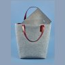 Фетровая женская сумка шоппер с кожаными вставками BlankNote D.D. (12672) - 4