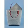 Фетровая женская сумка шоппер с кожаными вставками BlankNote D.D. (12672) - 4
