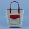 Фетровая женская сумка шоппер с кожаными вставками BlankNote D.D. (12672) - 7