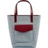 Фетровая женская сумка шоппер с кожаными вставками BlankNote D.D. (12672) - 1