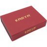 Подарунковий набір для чоловіка зі шкіряних аксесуарів (портмоне, візитниця, ремінь) KARYA (19854) - 9