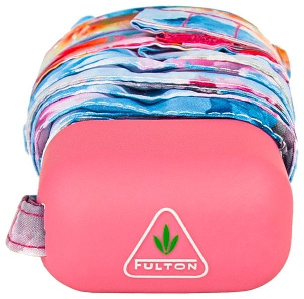 Женский складной механический зонт Fulton Pretty Peony (Голубой цвет с принтом цветов) 94371 modnotak фото №12