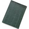 Зеленая обложка для автодокументов из натуральной кожи KARYA (096-017) - 3
