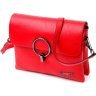 Удобная красная женская сумка на плечо из натуральной кожи KARYA (2420857) - 1