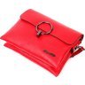 Зручна червона сумка жіноча на плече з натуральної шкіри KARYA (2420857) - 3