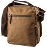 Універсальна текстильна сумка коричневого кольору на два відділення Vintage (20200) - 2