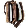 Універсальна текстильна сумка коричневого кольору на два відділення Vintage (20200) - 5