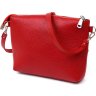 Жіноча сумка-кроссбоді із натуральної шкіри флотар червоного кольору Shvigel (16342) - 2