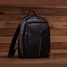 Вместительный кожаный рюкзак черного цвета на змейке Tiding Bag (21245) - 6