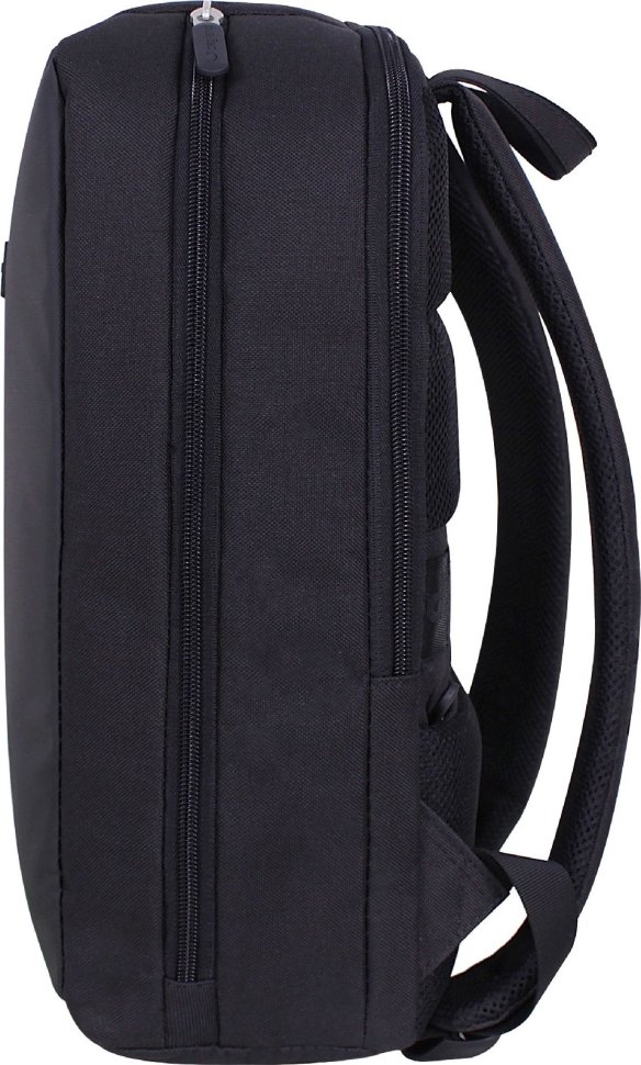 Текстильний рюкзак під ноутбук зі вставкою зі шкірозамінника Bagland (55471)