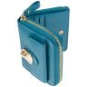 Женский кожаный кошелек с монетницей и RFID-защитой Ashwood Y50 синего цвета 95471 фото №4 Женский кожаный кошелек с монетницей и RFID-защитой Ashwood Y50 синего цвета 95471 modnotak фото - 4