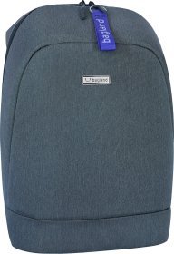 Мужской рюкзак для ноутбука 15 дюймов из серого текстиля Bagland (55671)