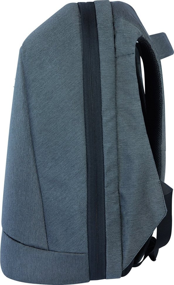 Чоловічий рюкзак для ноутбука 15 дюймів із сірого текстилю Bagland (55671)