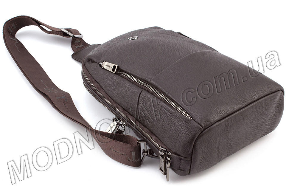 Удобный кожаный рюкзак коричневого цвета HT Leather (11638)