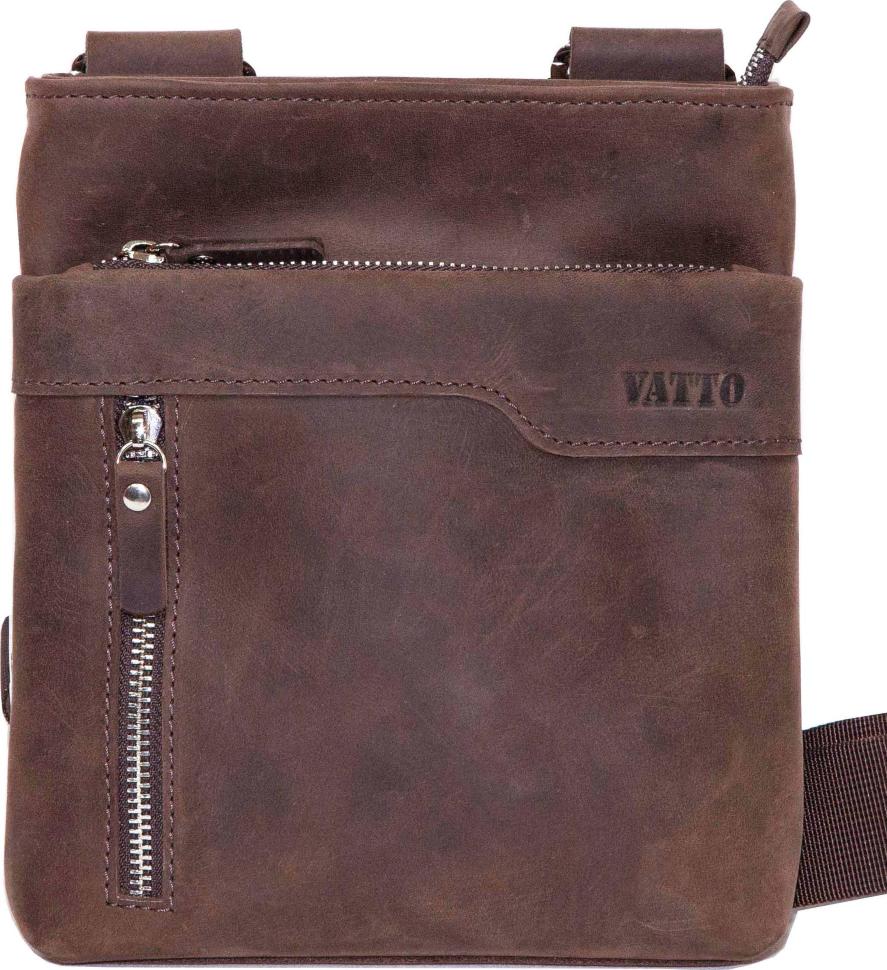 Мужская коричневая сумка небольшого размера VATTO (11713)