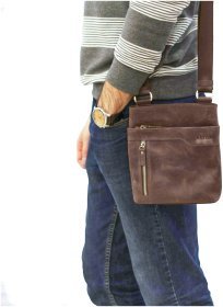Чоловіча коричнева сумка невеликого розміру VATTO (11713)