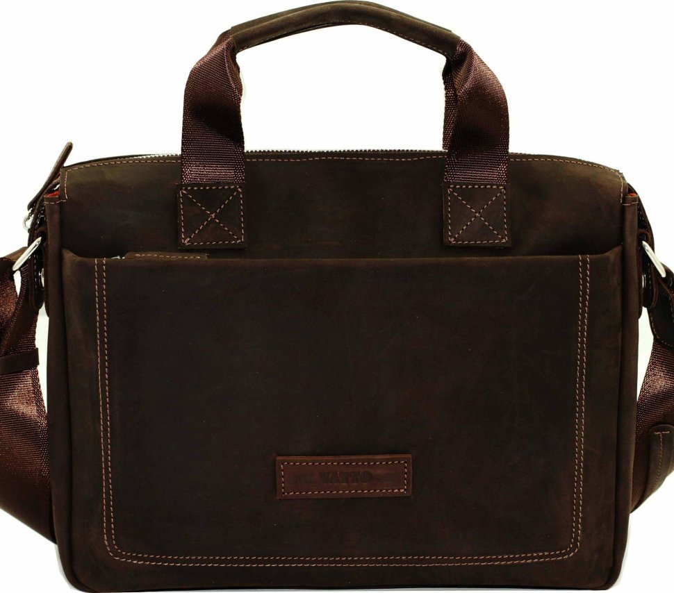 Кожаная мужская сумка винтажного стиля VATTO (12012)
