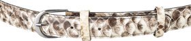 Женский ремень из натуральной кожи питона с узором SNAKE LEATHER (024-18189)