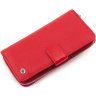 Великий жіночий шкіряний гаманець червоного кольору ST Leather 1767371 - 3