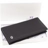 Кожаный купюрник черного цвета с фиксацией на магниты ST Leather 1767471 - 8