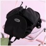 Черный женский рюкзак из прочного текстиля с клапаном Confident 77571 - 2