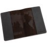 Обкладинка шкіряна на паспорт з тисненням карти Leather Collection 97771 темно-коричневий фото №5 Обкладинка шкіряна на паспорт з тисненням карти Leather Collection 97771 темно-коричневий modnotak фото - 5