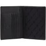 Черная обложка для паспорта из фактурной кожи высокого качества Visconti 68771 - 10